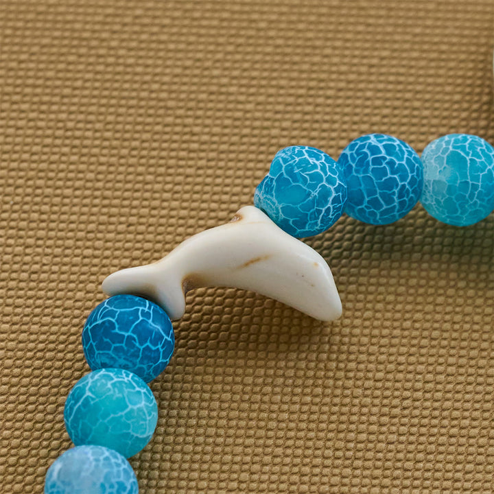Christianartworkshop Ocean Grace Dolphin Blessing Bracelet with Natural Malachite and Ichthys Charm - image 11