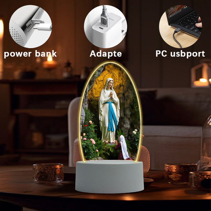 Christianartworkshop Blessed Christian Saints Night Light: Evening Companion for Reflection - image 3
