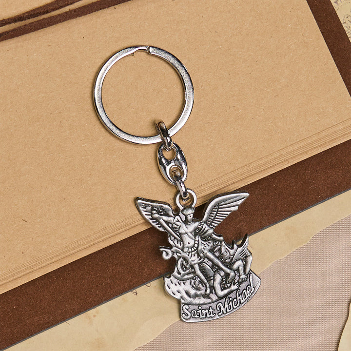 Christianartworkshop Shield Against Evil St. Michael the Archangel Keychain - image 3