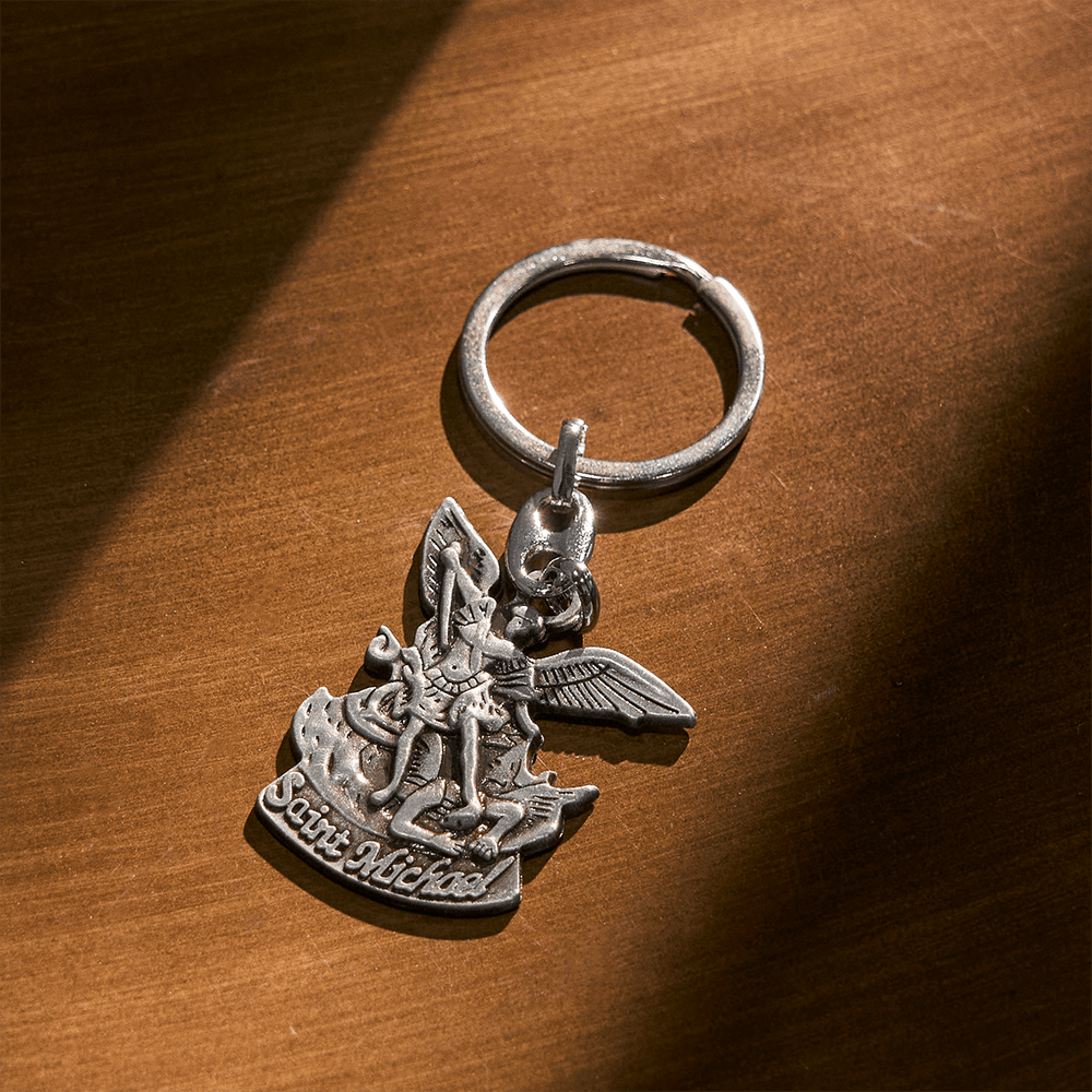 Christianartworkshop Shield Against Evil St. Michael the Archangel Keychain - image 2