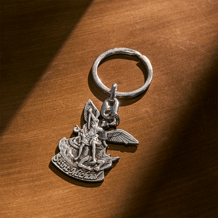 Christianartworkshop Shield Against Evil St. Michael the Archangel Keychain - image 2