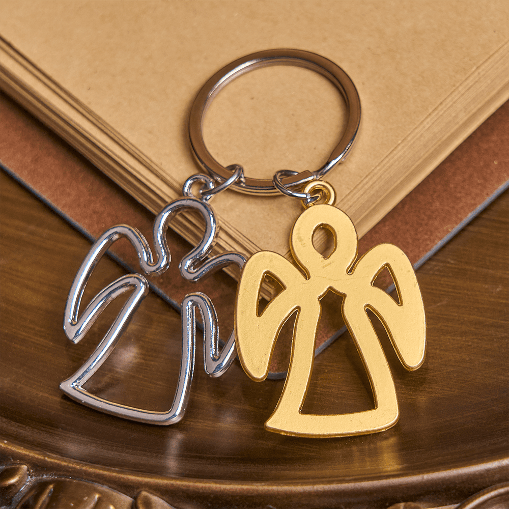 Christianartworkshop Divine Watch Over You Guardian Angel by Your Side Keychain - Hollow Style - image 2