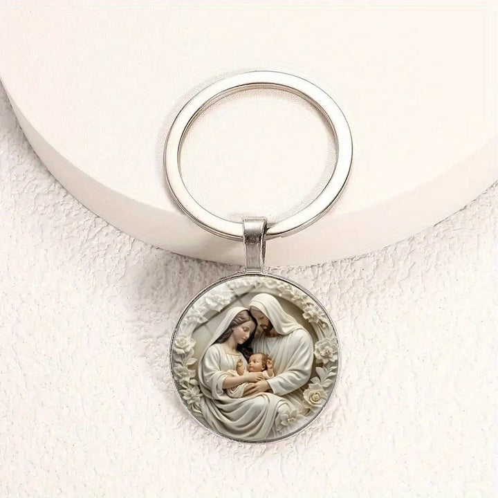 Christianartworkshop Carry the Blessings of the Holy Family Keychain - image 4