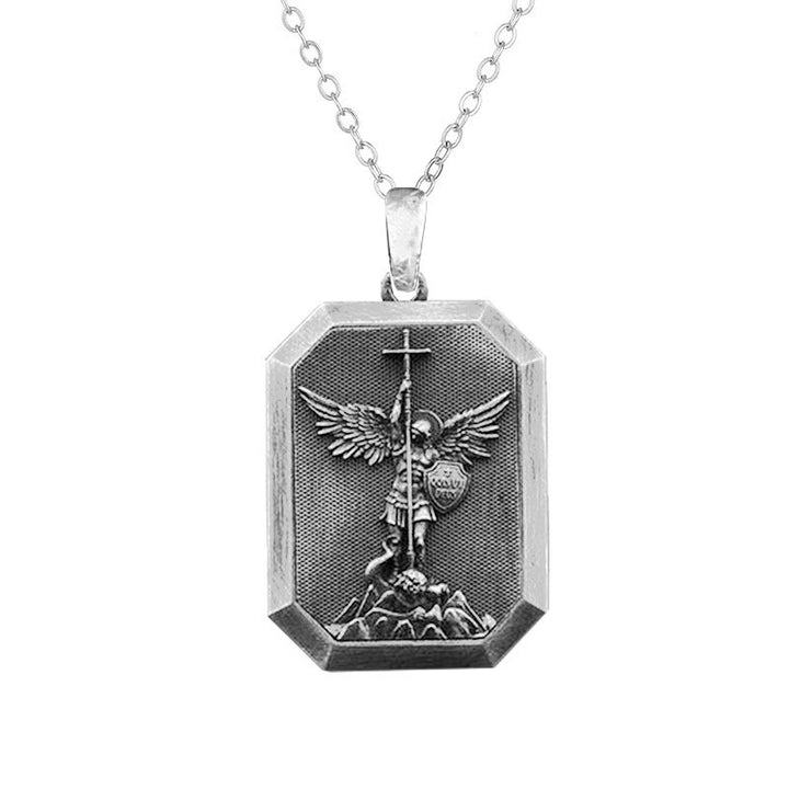 Christianartworkshop Faith Warrior St.Michael the Archangel Necklace: Strength in Every Battle - image 4