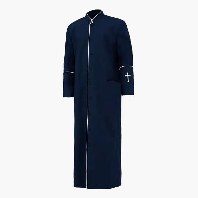 Christianartworkshop Formal Clergy Robe with White Cross - Multi-Color ...