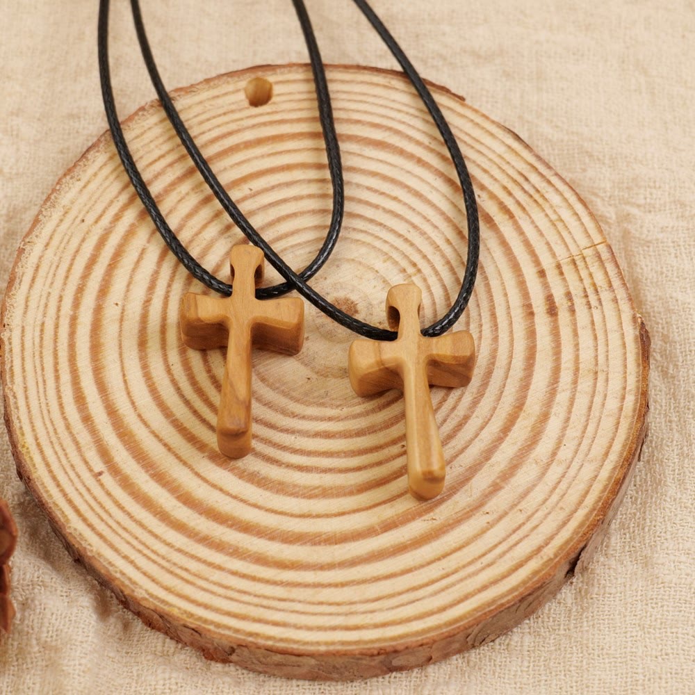 Christianartworkshop Wooden Cross Pendant Necklace : Christian Faith Jewelry - image 3