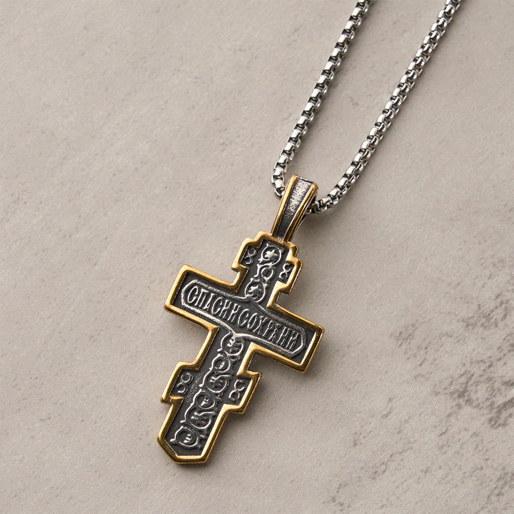 FREE Today: Vintage Titanium Steel Orthodox Crucifix Necklace Series: Multiple Styles of Faith and Devotion - image 47