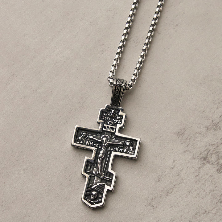 FREE Today: Vintage Titanium Steel Orthodox Crucifix Necklace Series: Multiple Styles of Faith and Devotion - image 38
