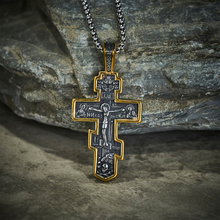 FREE Today: Vintage Titanium Steel Orthodox Crucifix Necklace Series: Multiple Styles of Faith and Devotion - image 42