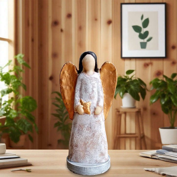 Christianartworkshop Classic Resin Abstract Angel Nativity Decoration: A Rare Emblem of Christmas Devotion - image 3