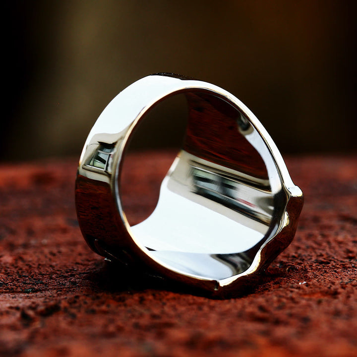 Christianartworkshop Medieval Style Red Cross Shield Ring with Knightly Design and Engraved Details - image 11
