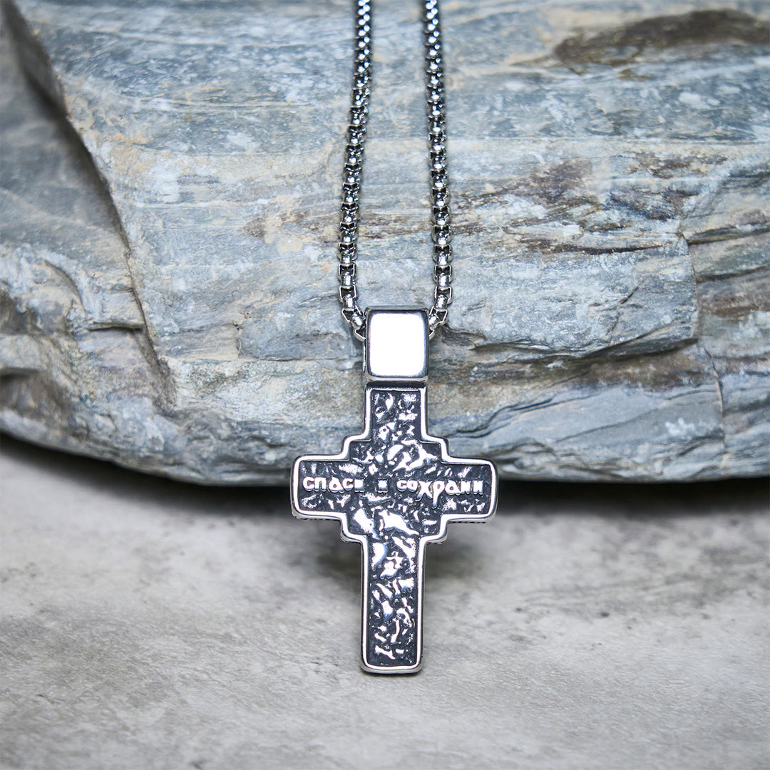 FREE Today: Vintage Titanium Steel Orthodox Crucifix Necklace Series: Multiple Styles of Faith and Devotion - image 11