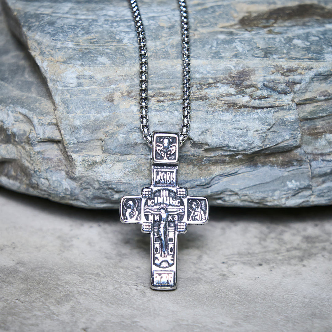 FREE Today: Vintage Titanium Steel Orthodox Crucifix Necklace Series: Multiple Styles of Faith and Devotion - image 10