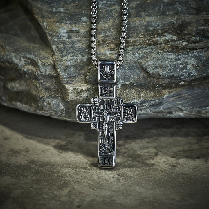 FREE Today: Vintage Titanium Steel Orthodox Crucifix Necklace Series: Multiple Styles of Faith and Devotion - image 12