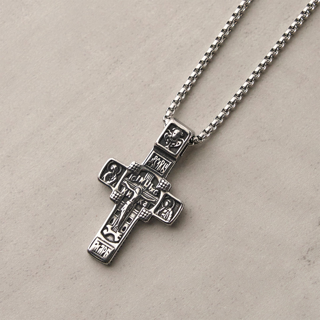 FREE Today: Vintage Titanium Steel Orthodox Crucifix Necklace Series: Multiple Styles of Faith and Devotion - image 14