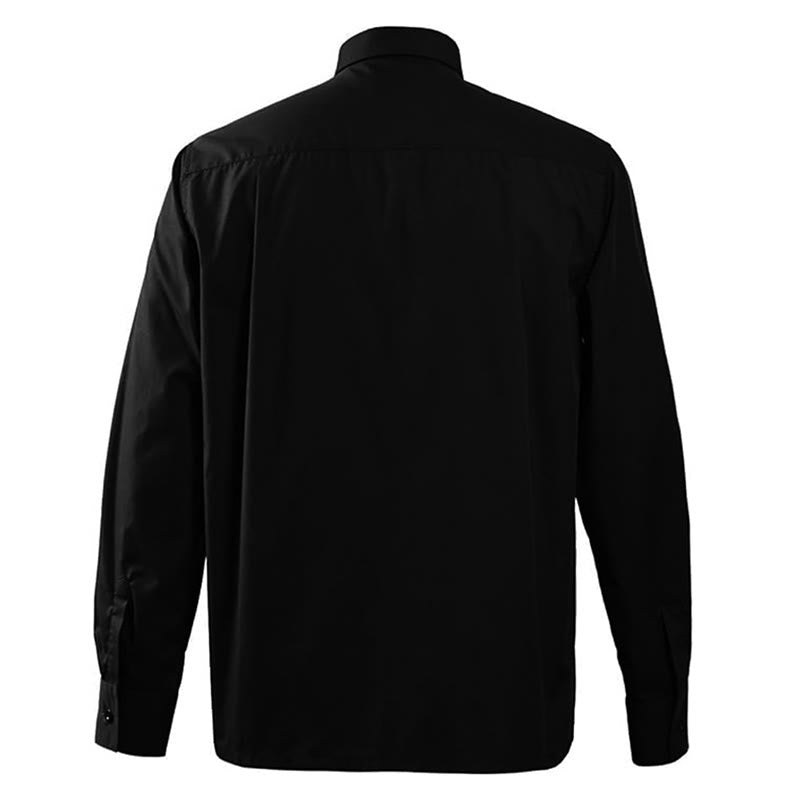 Christianartworkshop Modern Unisex Clergy Shirt with White Tab Collar: Elegant Black Faithwear - image 9