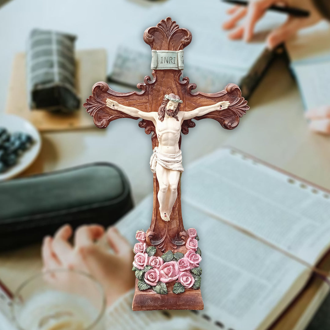 Christianartworkshop Classic INRI - Inscribed Crucifix Ornament: A Graceful Expression of Devout Belief - image 2