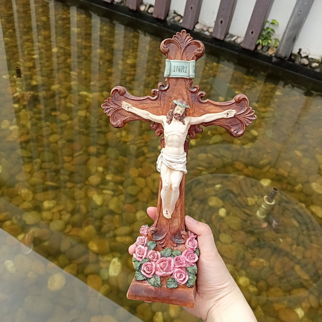 Christianartworkshop Classic INRI - Inscribed Crucifix Ornament: A Graceful Expression of Devout Belief - image 5