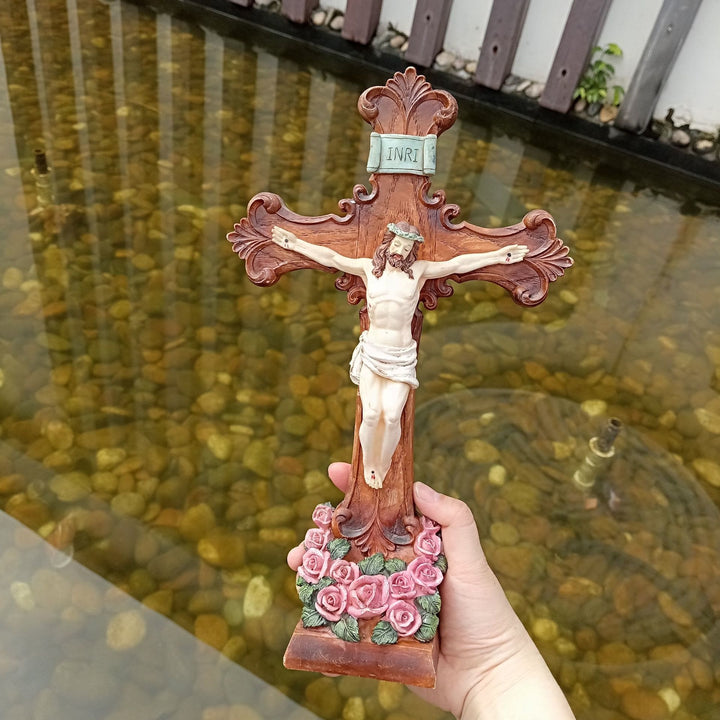 Christianartworkshop Classic INRI - Inscribed Crucifix Ornament: A Graceful Expression of Devout Belief - image 5
