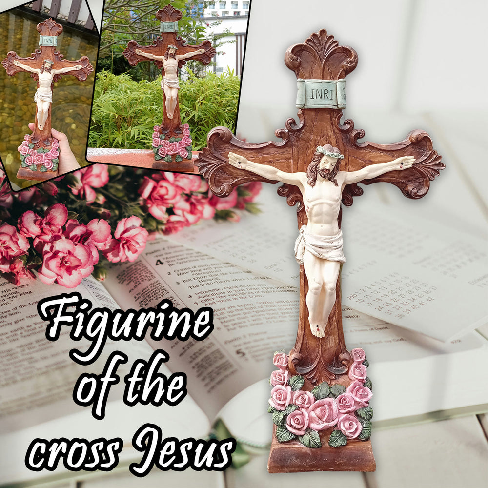 Christianartworkshop Classic INRI - Inscribed Crucifix Ornament: A Graceful Expression of Devout Belief - image 1