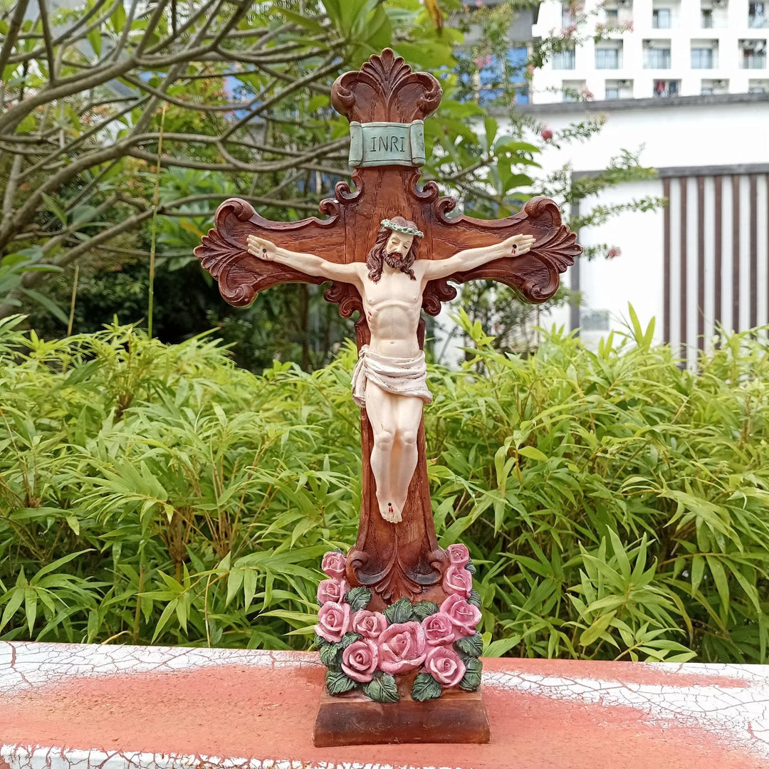 Christianartworkshop Classic INRI - Inscribed Crucifix Ornament: A Graceful Expression of Devout Belief - image 3