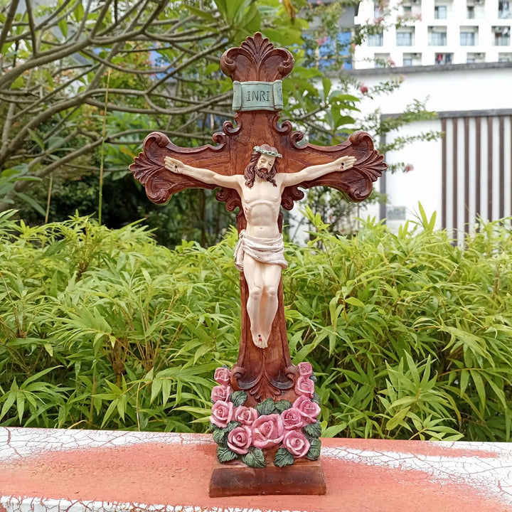 Christianartworkshop Classic INRI - Inscribed Crucifix Ornament: A Graceful Expression of Devout Belief - image 3