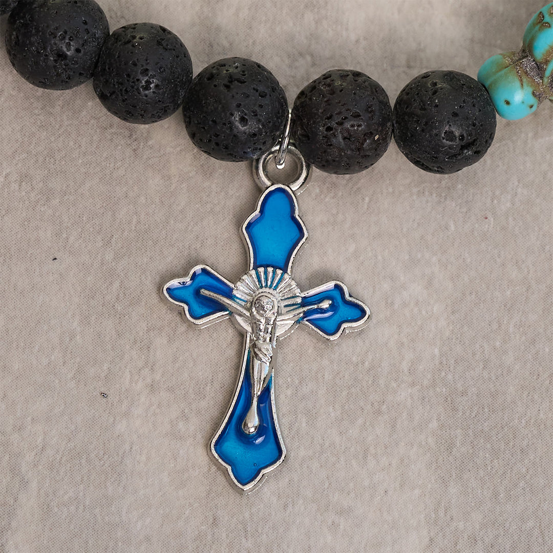 Christianartworkshop Ocean's Faith with Multicolored Natural Stone & Turtle Charm Animal Bracelet - image 20