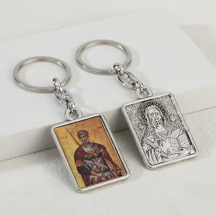 Christianartworkshop Artistic Religious Double - Sided Keychain: A Unique Expression of Divine Connection - image 3