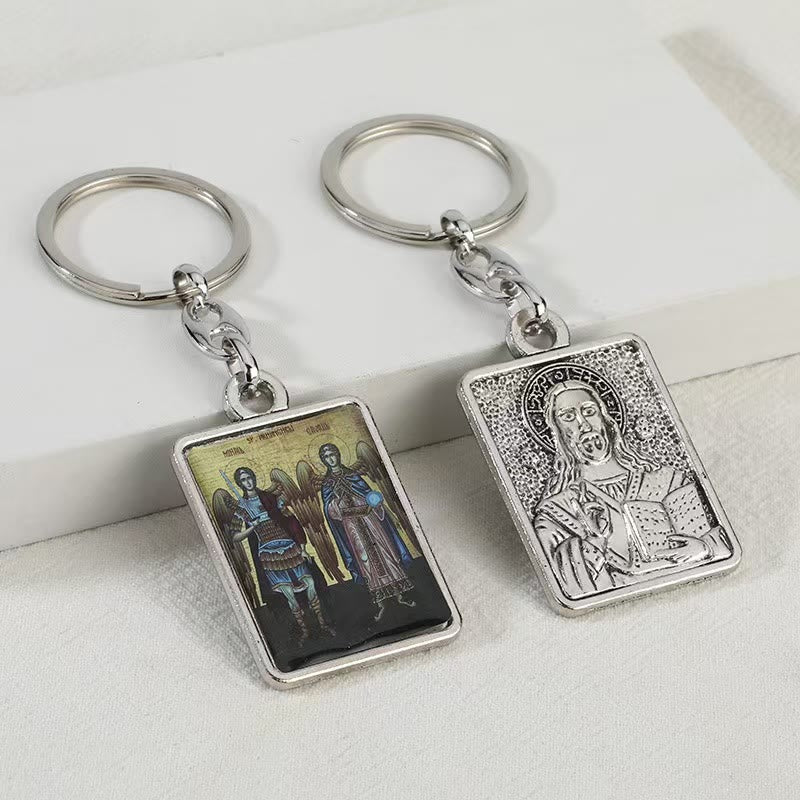 Christianartworkshop Artistic Religious Double - Sided Keychain: A Unique Expression of Divine Connection - image 4