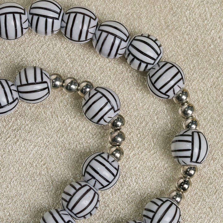 Christianartworkshop Victory in Christ Volleyball Prayer Rosary with Guitar Charm: A Melody of Prayer - image 7