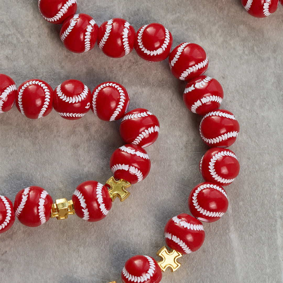 Christianartworkshop Blessed Miniature Baseball Beads Rosary with Golden Holy Chalice & Crucifix: Merge Faith and Sport - image 21