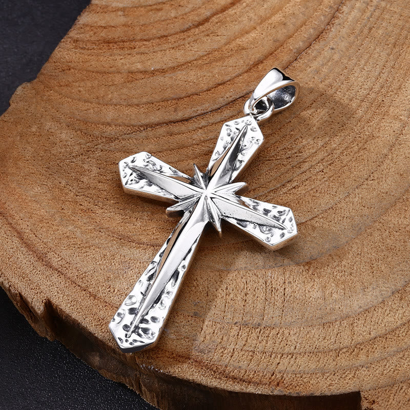 Christianartworkshop Classic Polished Sterling Silver Cross Necklace: A Subtle yet Sacred Emblem of Devotion - image 1