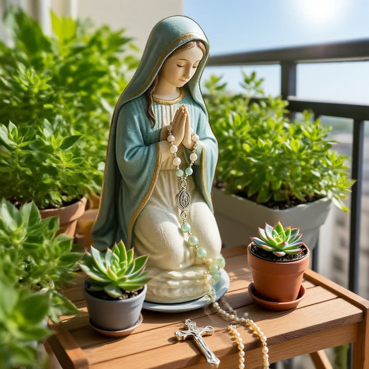 Christianartworkshop Classic Resin Praying Jesus Rosary Holder: A Timeless Emblem of Devotion - image 4