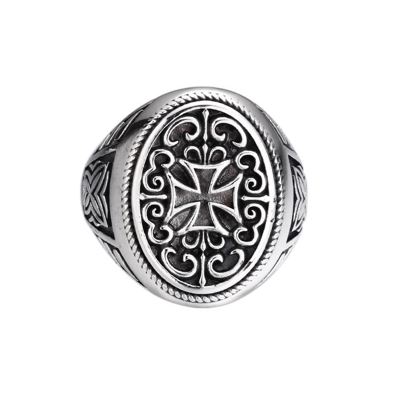 Christianartworkshop Artistic Silver Filigree Cross Ring: A Unique Blend of Art and Belief - image 4
