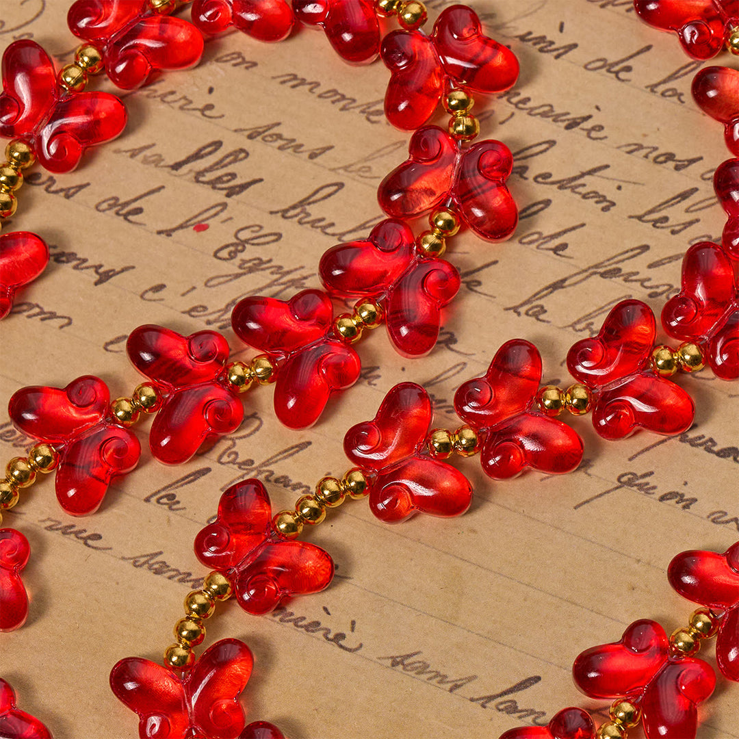FREE Today: Our Lady's Grace with Blessed Red Butterfly Prayer Beads Animal Rosary - image 6