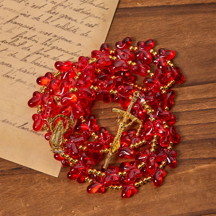 FREE Today: Our Lady's Grace with Blessed Red Butterfly Prayer Beads Animal Rosary - image 5
