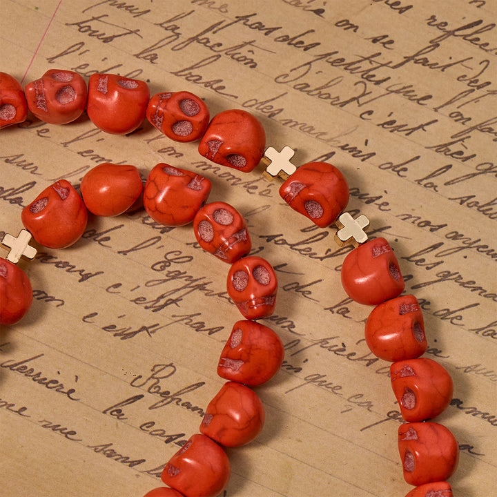 FREE Today: Light Over Darkness - Holy Grail of Salvation with Mystic Crimson Skull Beads Halloween Rosary - image 7
