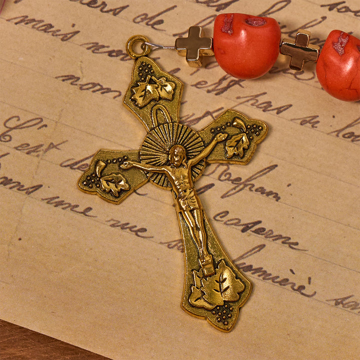 FREE Today: Light Over Darkness - Holy Grail of Salvation with Mystic Crimson Skull Beads Halloween Rosary - image 9