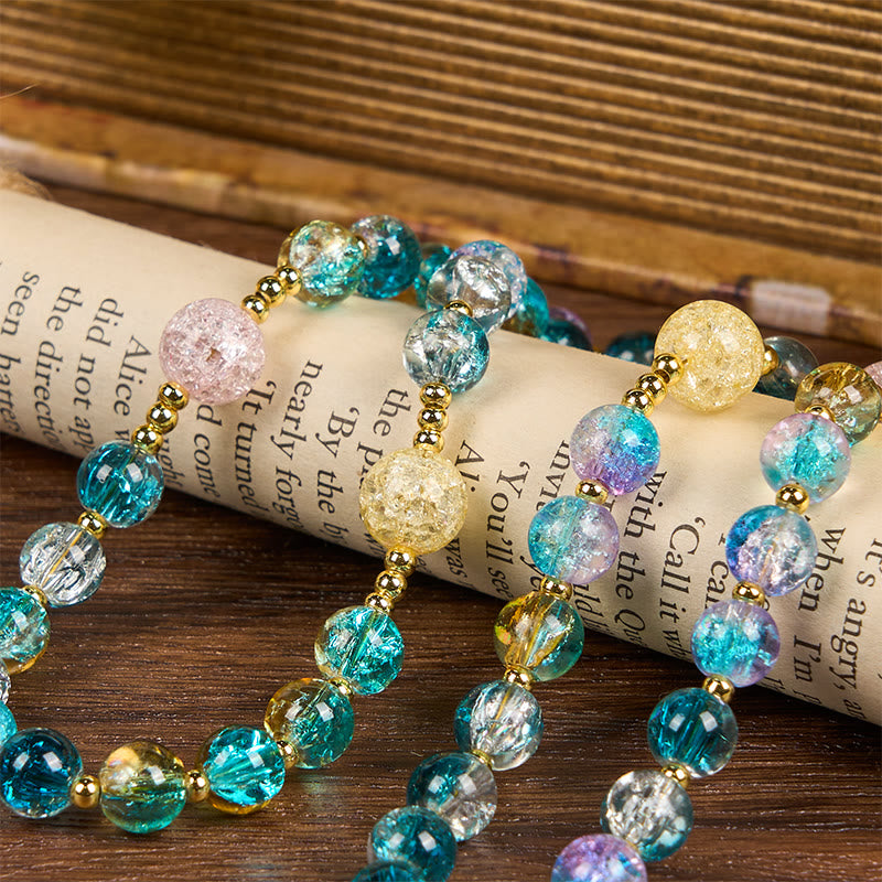 FREE Today: Rainbow of Faith 5-Style MultiColored Shimmering Crackle Glass Rosary - image 15