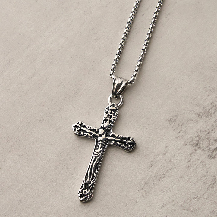 Christianartworkshop Classic Stainless Steel Ornate Cross Necklace: A Profound Symbol of Faith - image 3