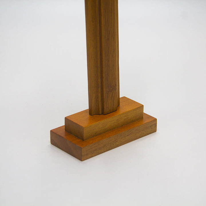 Christianartworkshop Minimalist Wooden Cross Decor with Base: A Subtle Sign of Spiritual Serenity - image 4