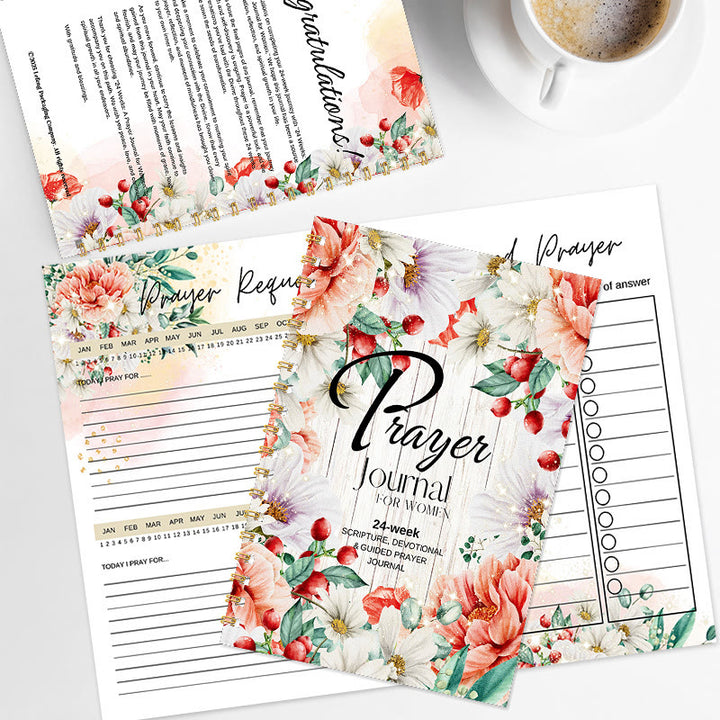 Christianartworkshop Classic Floral Prayer Journal: A Tool for 24 - Week Spiritual Nourishment - image 3