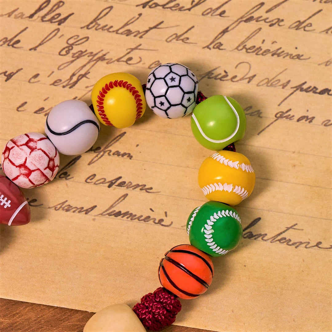 All-in-One Sports Prayer Rosary Keychain with Multi-Sport Beads: No Regrets in Every Game - image 5