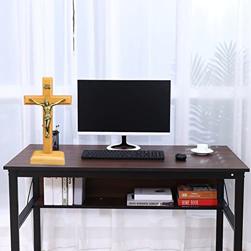 Christianartworkshop Wooden Crucifix with Bronze - Toned Figure: A Timeless Emblem of Devotion - image 4