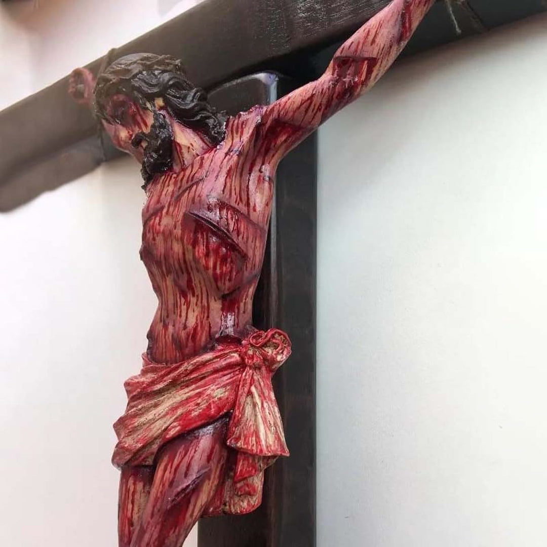 Christianartworkshop Realistic - Styled Crucifix Wall Sculpture: A Profound Symbol of Sacrifice - image 2