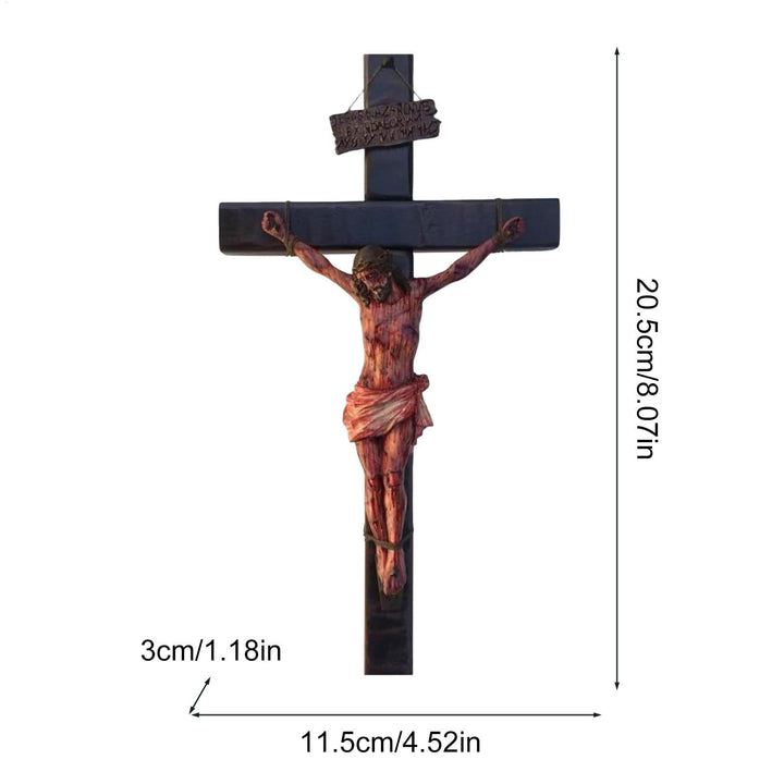 Christianartworkshop Realistic - Styled Crucifix Wall Sculpture: A Profound Symbol of Sacrifice - image 6