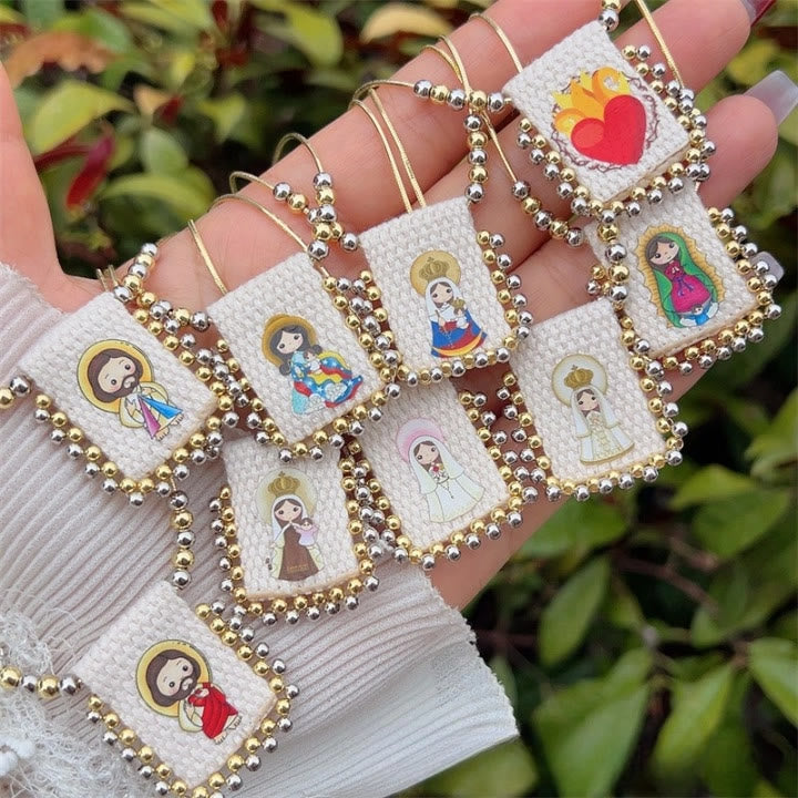 Christianartworkshop Cute Cartoon Divine Figure Necklaces: A Cherished Symbol of Faith - A - image 0