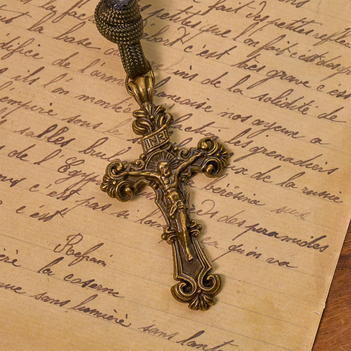 Christianartworkshop Enduring Faith Paracord Rosary with Bronze Beads: Tradition Woven with Strength - image 8