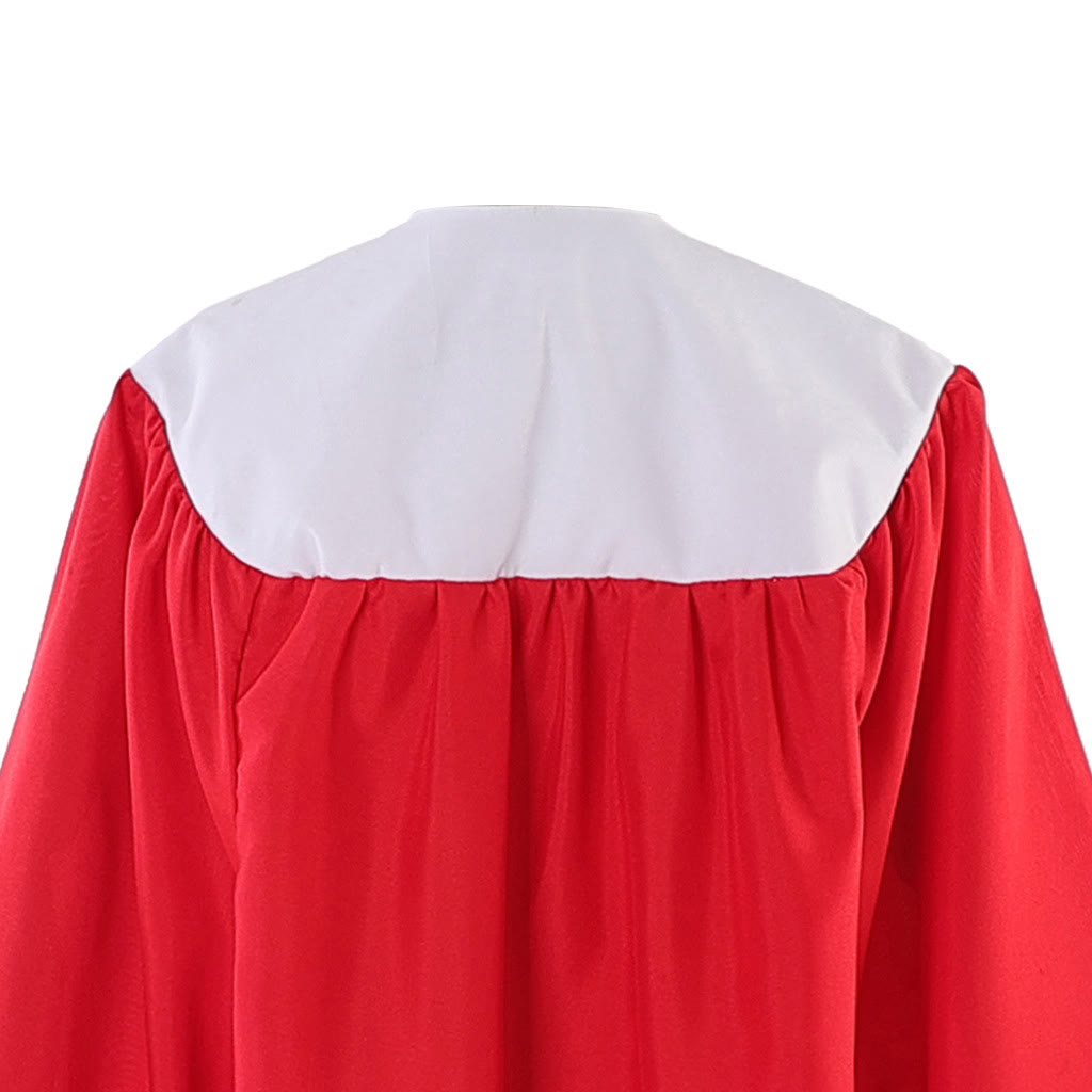 Elegant Red Clergy Robe with Dove of the Holy Spirit: Serve with Faith and Light - image 8