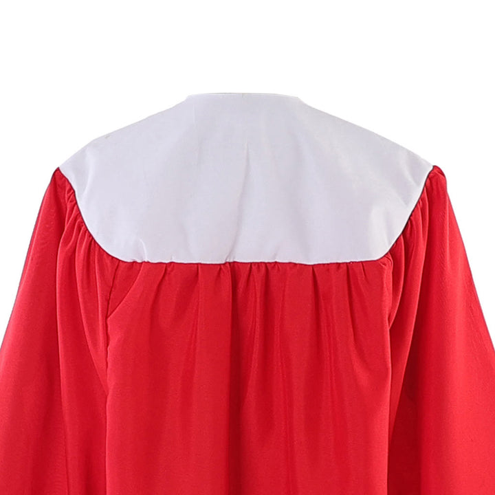 Elegant Red Clergy Robe with Dove of the Holy Spirit: Serve with Faith and Light - image 8